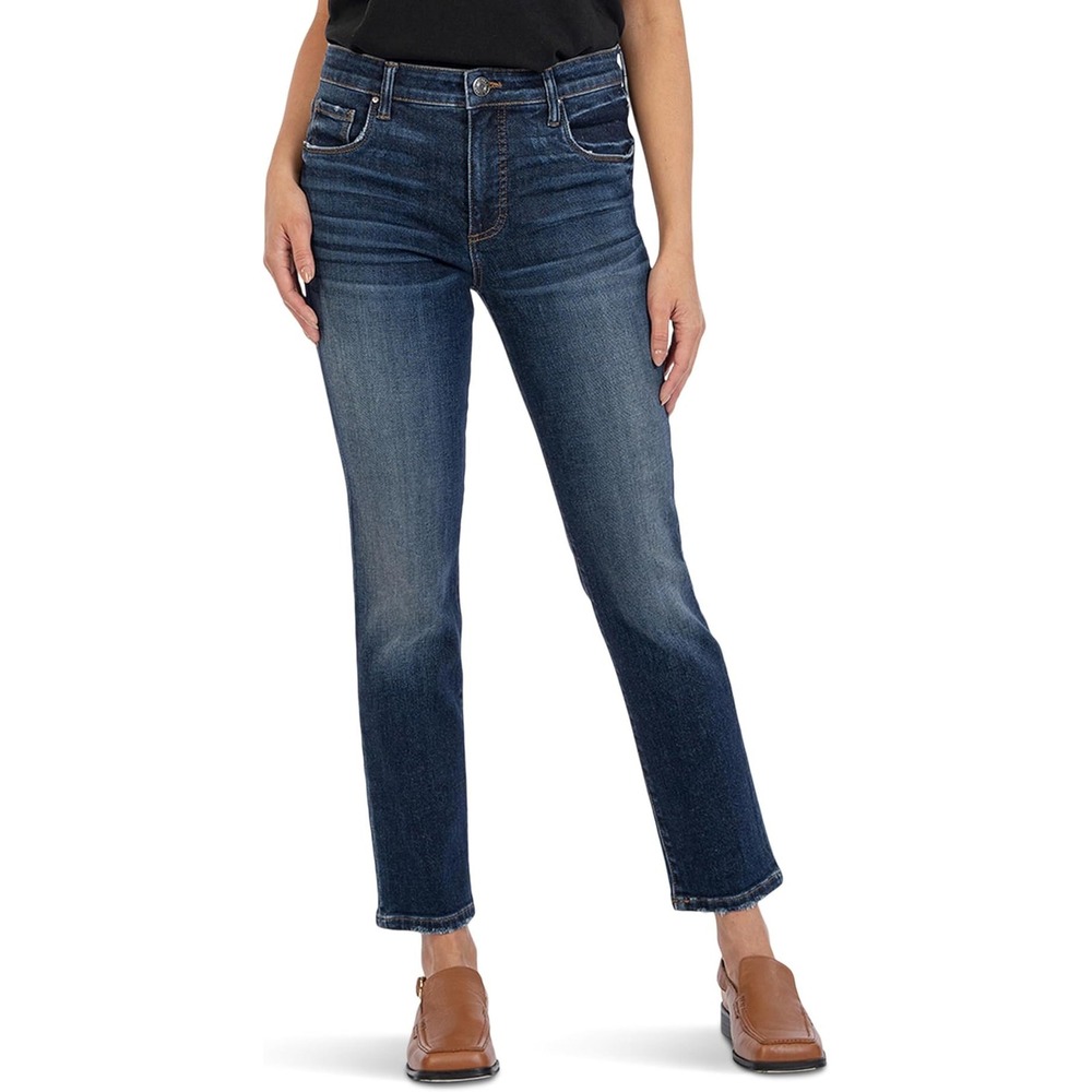 Kut From The Kloth Reese High Rise Straight Leg Jeans Indigo 6‎ New With Tags